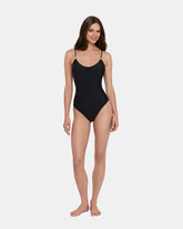 SLEEK 'N CHIC ONE PIECE SWIMSUIT BLACK