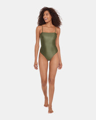 SHINE BRIGHT ONE PIECE SWIMSUIT OLIVE