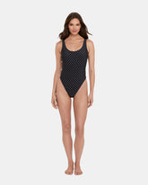 DARLING DOT ONE PIECE SWIMSUIT BLACK MULTI