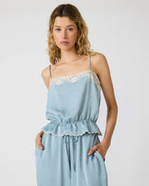 ROAN TOP DUSTY BLUE