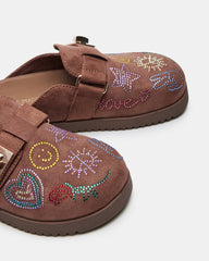 KIDS' MONEYY BROWN RHINESTONES