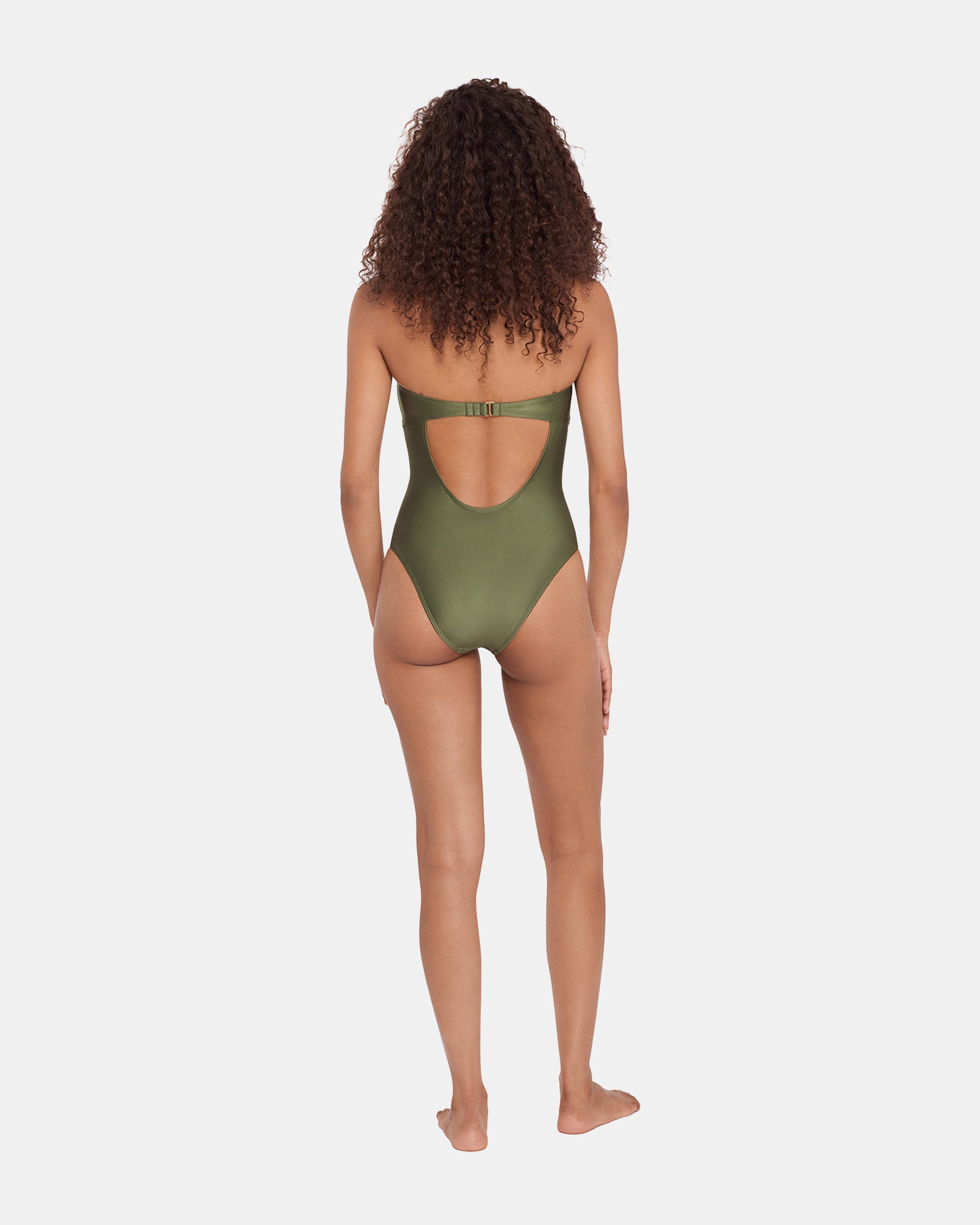 SHINE BRIGHT ONE PIECE SWIMSUIT OLIVE