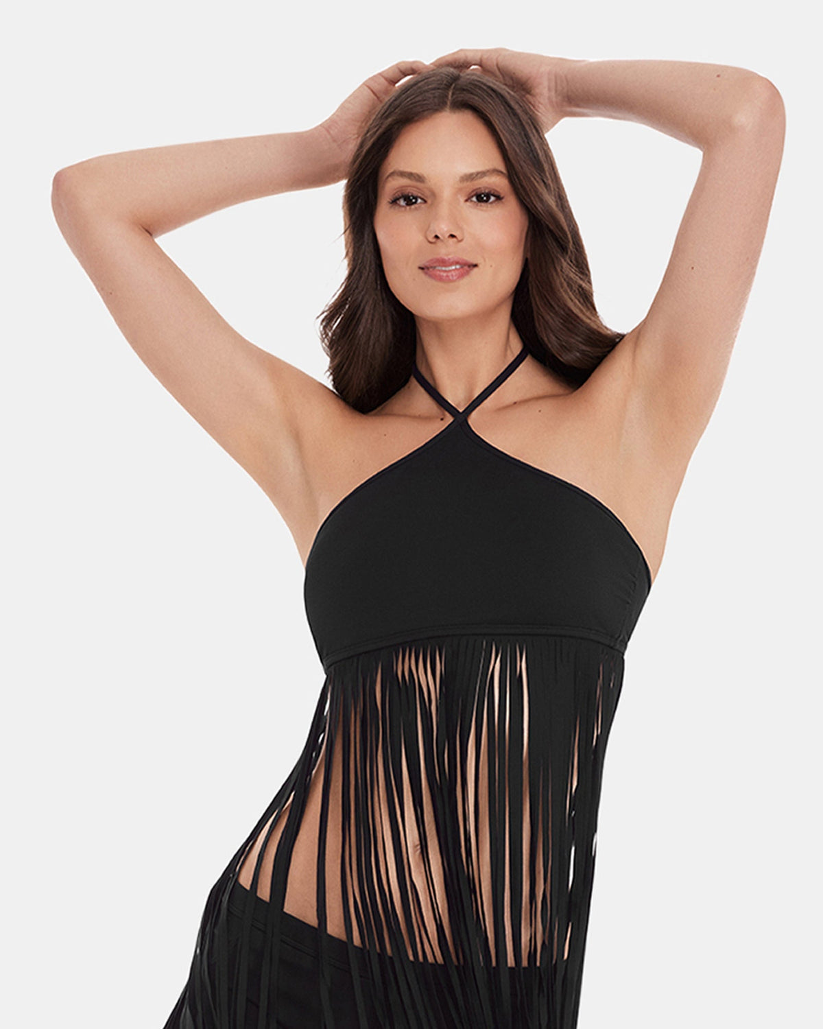WHAT A STUD BIKINI TOP BLACK