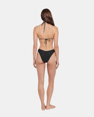 DARLING DOT BIKINI TOP BLACK MULTI