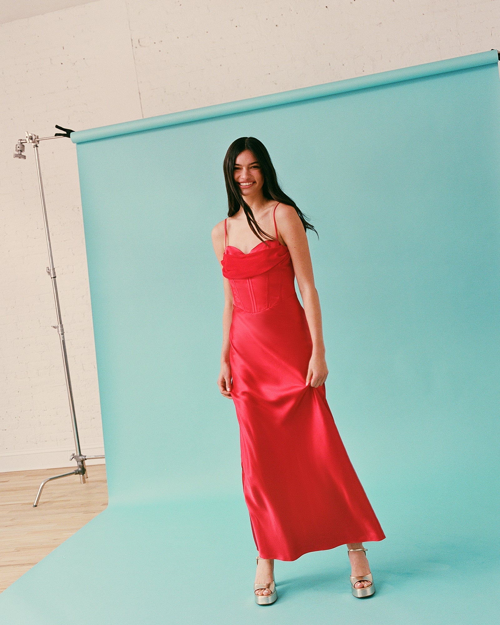 CARMELA DRESS RED