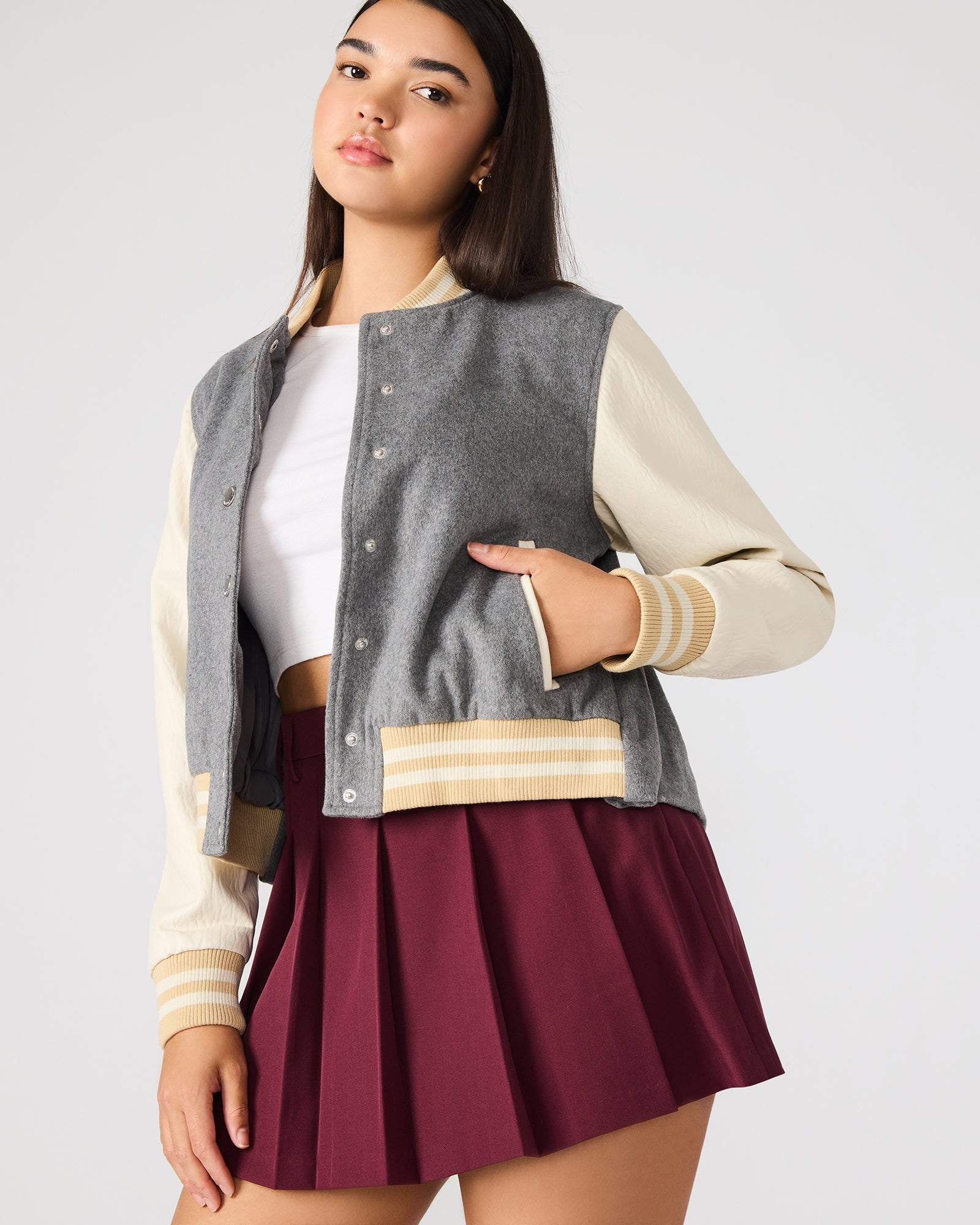 ROONEY JACKET HEATHER GREY