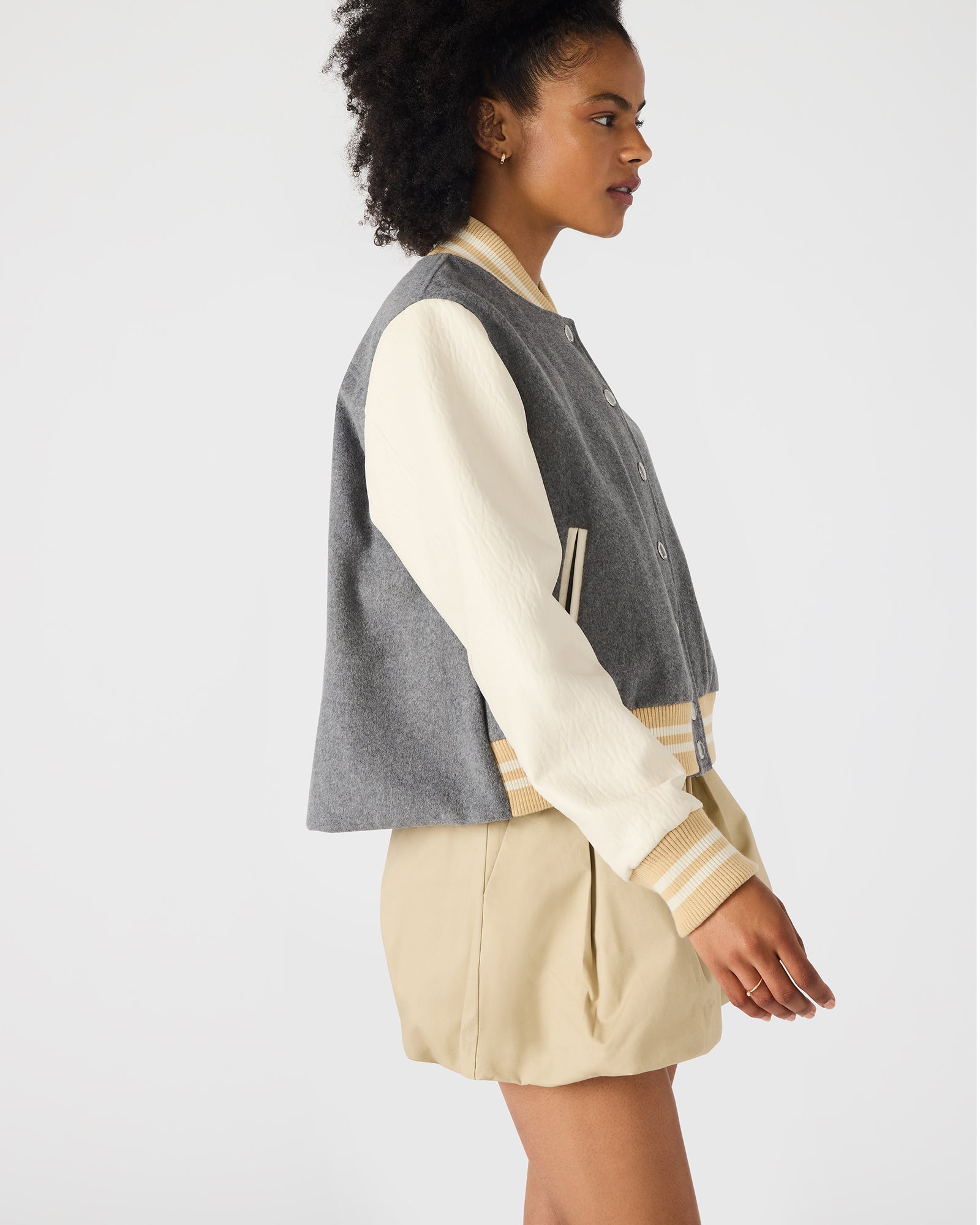 ROONEY JACKET HEATHER GREY