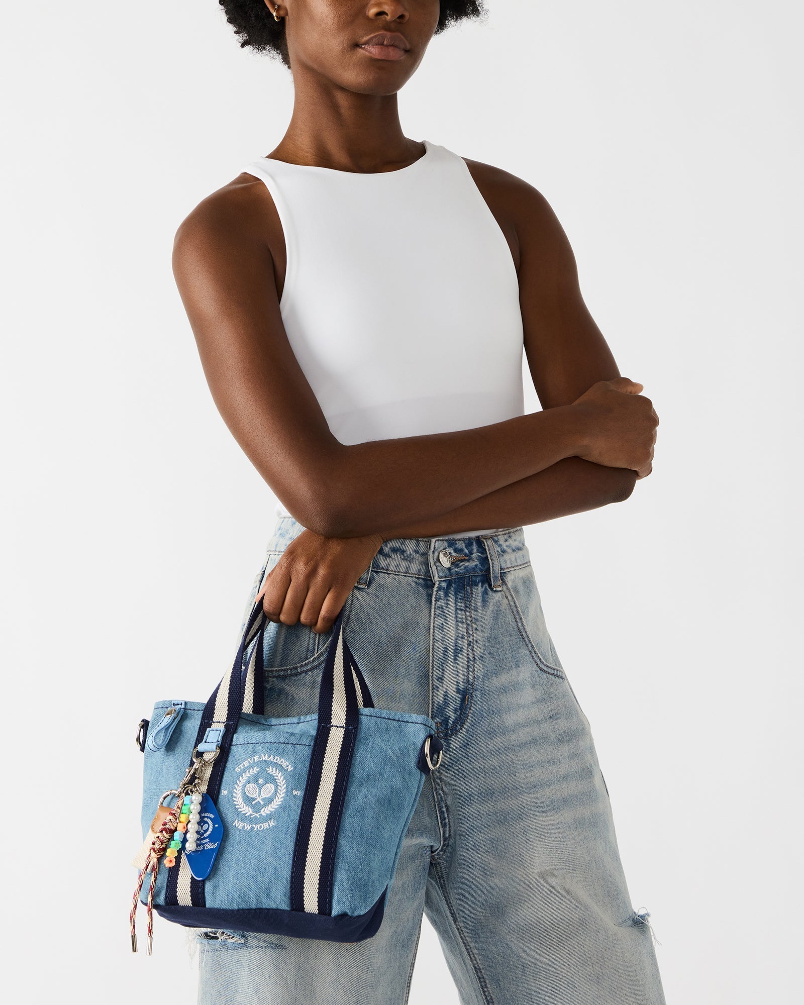 COLLEGE BAG DENIM