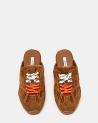 AZIEL MULE CHESTNUT SUEDE