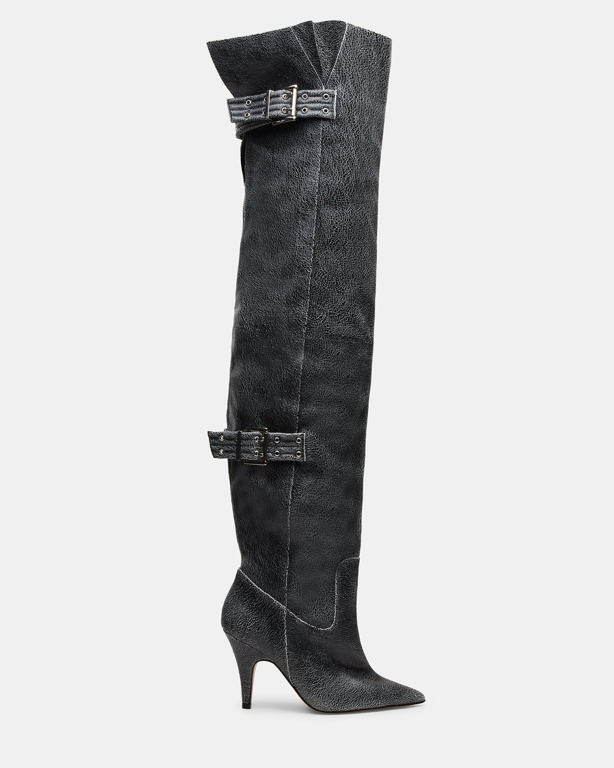 BADDIE BLACK DISTRESSED