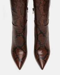 NITRO BROWN SNAKE WIDE CALF
